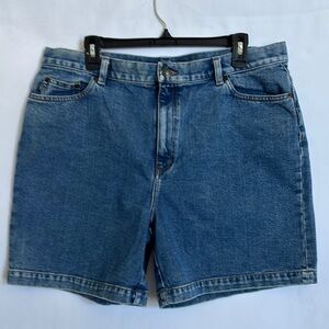 Lauren Jeans Co Ralph Lauren Women’s Sz 16 Classic Blue Denim Shorts High Rise